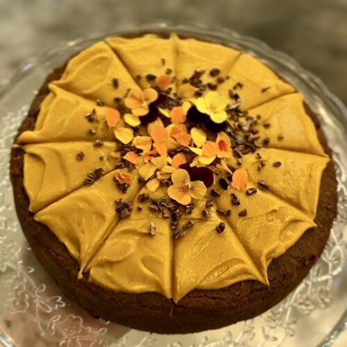TARTA 'PUMPKIN' especiada,<br/>con Glaseado de Calabaza y Café